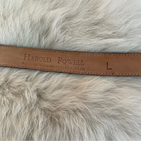 Harold Powell Croco Embossed Leather Belt women’s size L - Picture 6 of 8